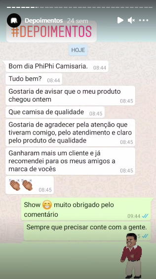 phiphi camisaria depoimento 