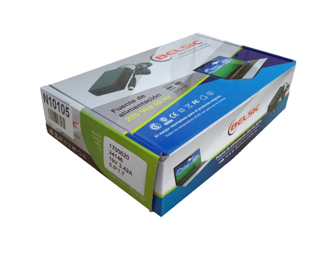 Cargador Notebook Para Hp 19v 3.42a 5.5 X 2.5mm Belsic