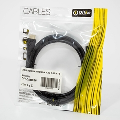 Cable Hdmi A Hdmi V1.4 1.5 Mts Off-Cab026 Office