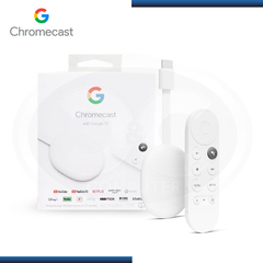 Chromecast with Google TV de voz 4K 8GB snow con 2GB de memoria RAM