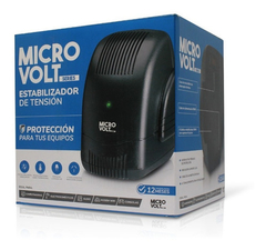 Estabilizador de tensión TRV Electronics Microvolt H 2000 2000VA entrada y salida de 220V negro