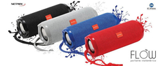 PARLANTES AUDIO BT ALIM BATERIA NM-FLOW-A 10W AZUL NETMAK