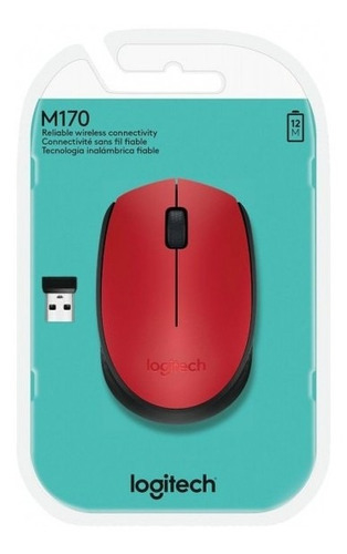 Mouse Logitech M170 Inalámbrico Rojo - comprar online