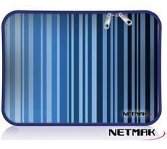 Pad Para Mouse Goma Diseño Simil Marmolado, Madera, Rayas Azules Netmak