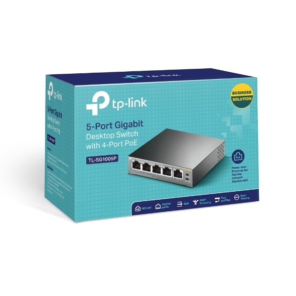 Switch Tp Link Tl Sg1005p 5 Puertos Gigabit + 4 Puertos Poe