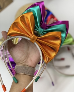 Tiara Polly laço em pé ( metalizada ) - comprar online