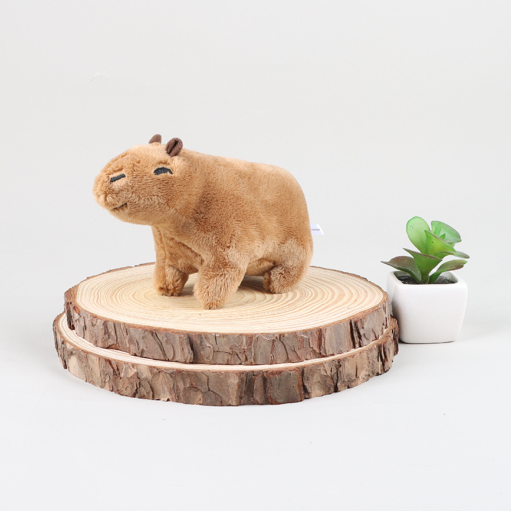 Brinquedo De Pelúcia De Capivara - Animal De Pelúcia De Capivara De Desenho  Animado Bonito De 9 Polegadas | Boneca De Pelúcia Macia Realista De