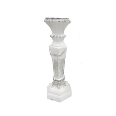 Set x2 candelabros de vidrio 38cm
