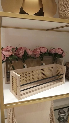Setx2 estantes de esterilla y madera - comprar online