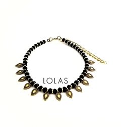 COLLAR MAUGE NEGRO GOLD