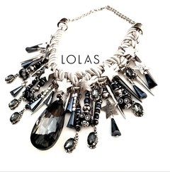 COLLAR MACY AZUL SILVER - comprar online