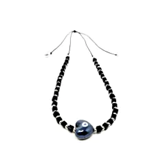 Collar Kalp Negro