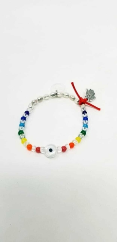 PULSERA CHAKRAS OJO BLANCO