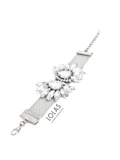 PULSERA MECHI CRISTAL SILVER