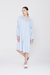 Camisero lino midi celeste - comprar online
