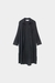 Camisero midi lino negro