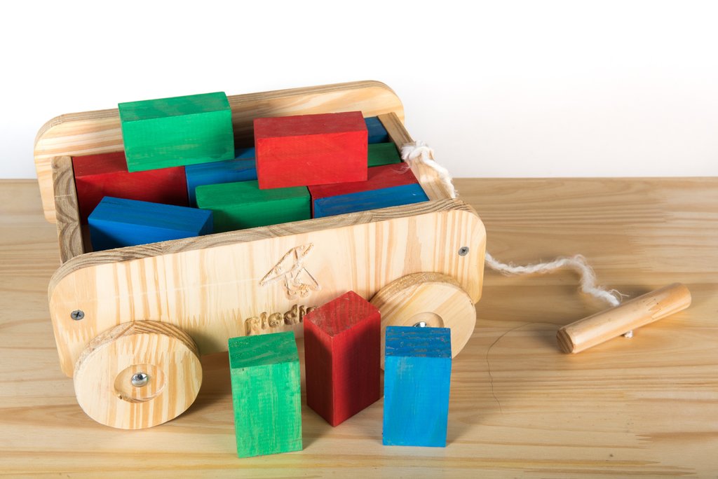 carrito de arrastre de juguete