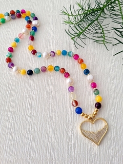 COLLAR MULTICOLOR CORAZON