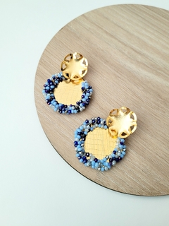 ARETES TONOS AZUL