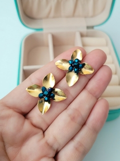 TOPOS FLOR AZUL TORNASOL