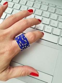 ANILLO MIYUKI AZUL - comprar online