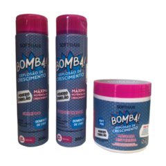 SoftHair Bomba! Explosão de Crescimento Shampoo+Condicionador e Máscara
