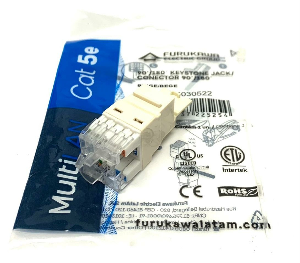 Keystone Multilan Furukawa Cat5e Bege 90°/180° 35030522