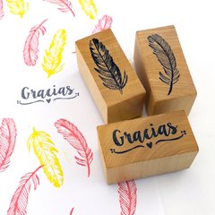 Sello Pluma Graciela (Mediano) - comprar online