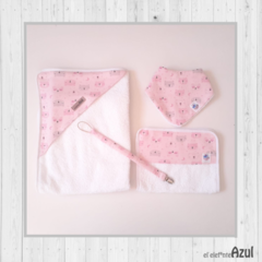 Set Ajuar Osito Rosa