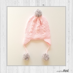 Gorro Rosa pompones