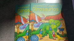 Pasatiempos con pegatinas dinosaurios