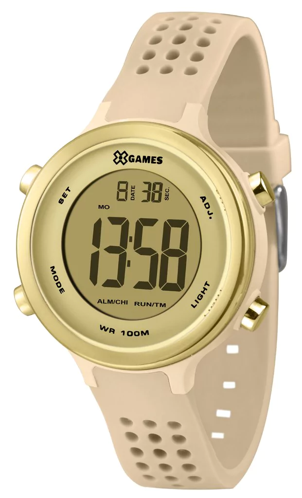 Relógio Feminino Bege / Dourado Xgames Xfppd066-Cxtx