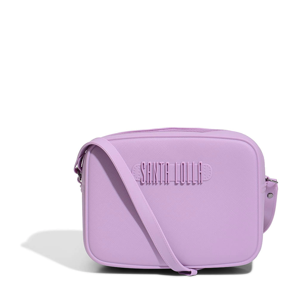 Bolsa Santa Lolla Quadrada Borracha Lilás