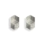 Arete City Doble Cuña en plata.