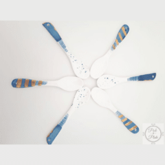 Set de cucharas pintadas