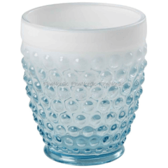 Vaso de Vidrio con Borde Blanco - tienda online