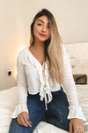 BLUSA OFF BABADOS