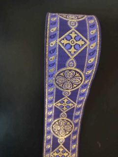 GALON LITURGICO VIOLETA 5 CM DE ANCHO. PRECIO X 1 METRO