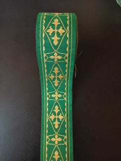 GALON LITURGICO VERDE 4 CM ANCHO. PRECIO X 1 METRO