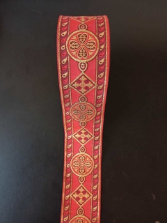 GALON LITURGICO ROJO 5 CM DE ANCHO. PRECIO X 1 METRO
