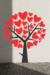 Adesivo para decoração de paredes - Árvore Coração - comprar online