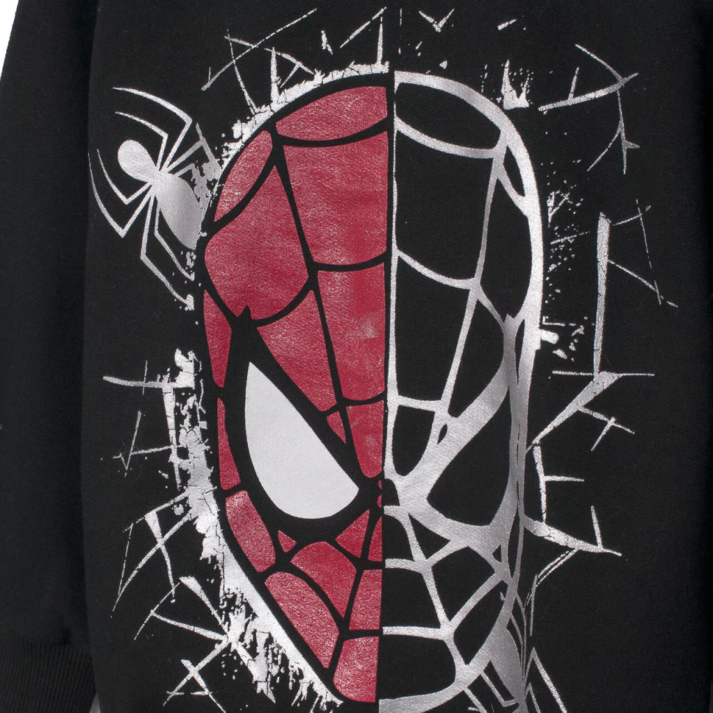 Buzo Spiderman Negro/Gris - Comprar en Boneco