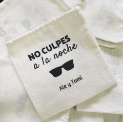 Bolsitas "No culpes a la noche" x 100 unidades en internet