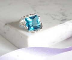 ANILLO DE PLATA 925 Y CUBIC - AC050 - Joyas LLG