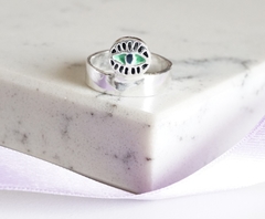 ANILLO DE PLATA 925 ESMALTADO - DE052 en internet