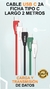 Cable usb cargador celular Soul Soft largo 2 metros - comprar online