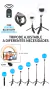 TRIPODE EXTENSIBLE SELFIE ANILLO ARO LUZ LED CON COMANDO BLETOOTH DESMONTABLE en internet