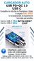 Cargador Auto Soul USB-PD 20W 3.0A Qualcomm Carga Rapida + cable microusb / usb-c / Lignthning - ONCELULAR 