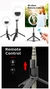 TRIPODE EXTENSIBLE SELFIE ANILLO ARO LUZ LED CON COMANDO BLETOOTH DESMONTABLE