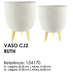 VASO CJ2 RUTH CIMENTO - 2 PEÇAS
